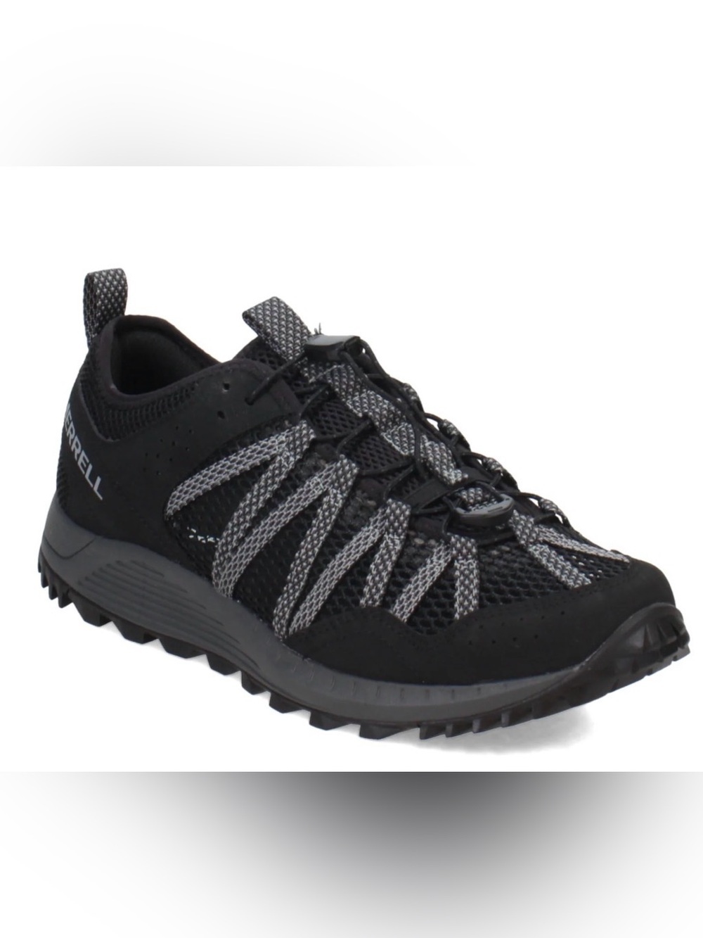 Men's Merrell, Wildwood Aerosport hiking Shoe size 12. black/gray worn once